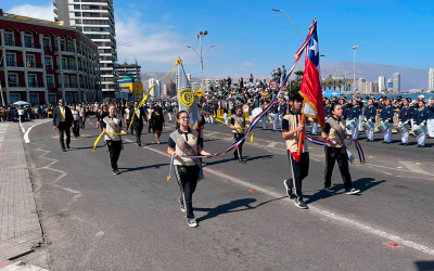 La participación de nuestro Colegio Bulnes en desfile de Glorias Navales