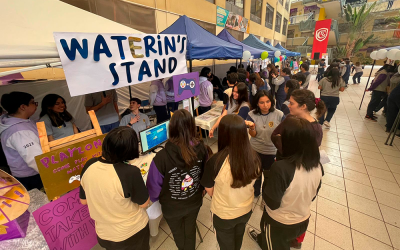 Estudiantes de 8° de nuestro colegio visitaron Feria de Escasez Hídrica