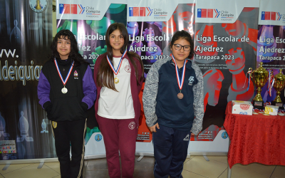 Alumna de nuestro colegio obtuvo el segundo lugar en la Liga Escolar de Ajedrez