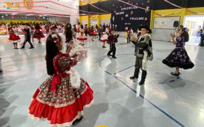 Gran celebración de evaluaciones folclóricas en el Colegio Bulnes en vísperas de Fiestas Patrias