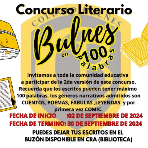 Colegio Bulnes Lanza la Segunda Edición del Concurso «Bulnes en 100 Palabras»